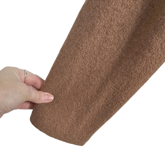 Anne Klein Wool Blend Open Front Blazer Jacket Camel Color M/L - Picture 4 of 6